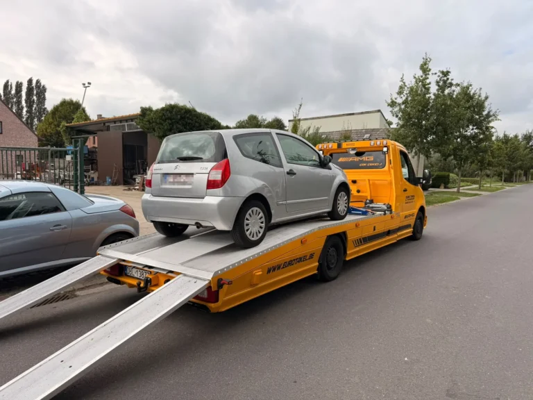 Citroën ophalen in de woonwijk